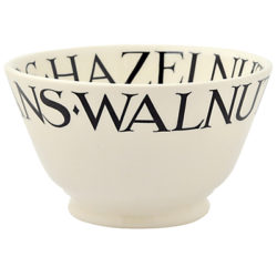 Emma Bridgewater Black Toast Nuts Bowl, Black/White, Dia.13cm